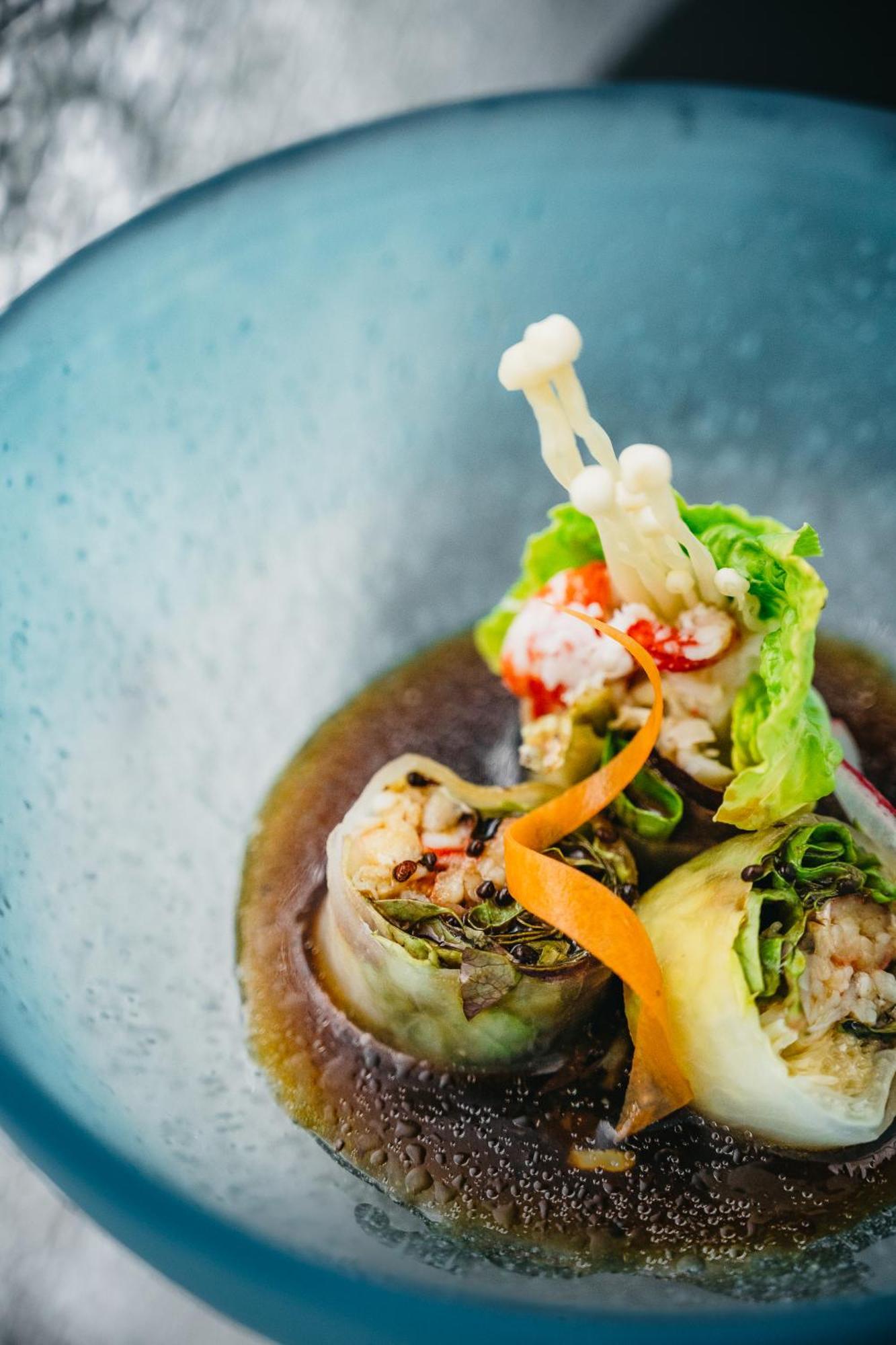 Nobu Hotel Varsavia Esterno foto A vegetarian spring roll